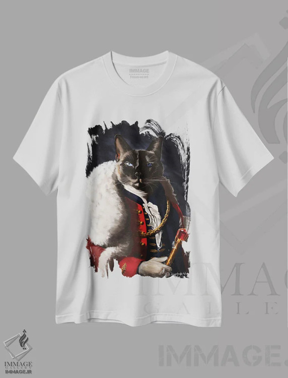 تیشرت سفید طرح دار پادشاه میمون، هنر دیجیتال اثر دینگ ژونگ هو | immage.ir