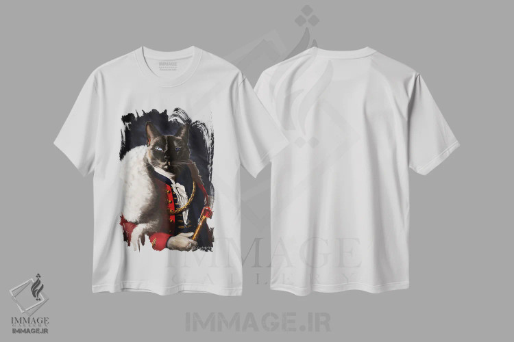 تیشرت سفید طرح دار پادشاه میمون، هنر دیجیتال اثر دینگ ژونگ هو | immage.ir