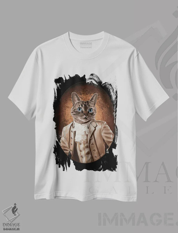 تیشرت سفید طرح دار ارباب اطلس، هنر دیجیتال اثر دینگ ژونگ هو | immage.ir