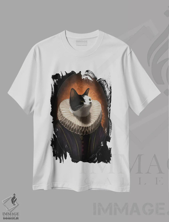 تیشرت سفید طرح دار دوشس تیپ، هنر دیجیتال اثر دینگ ژونگ هو | فروشگاه ایماژ