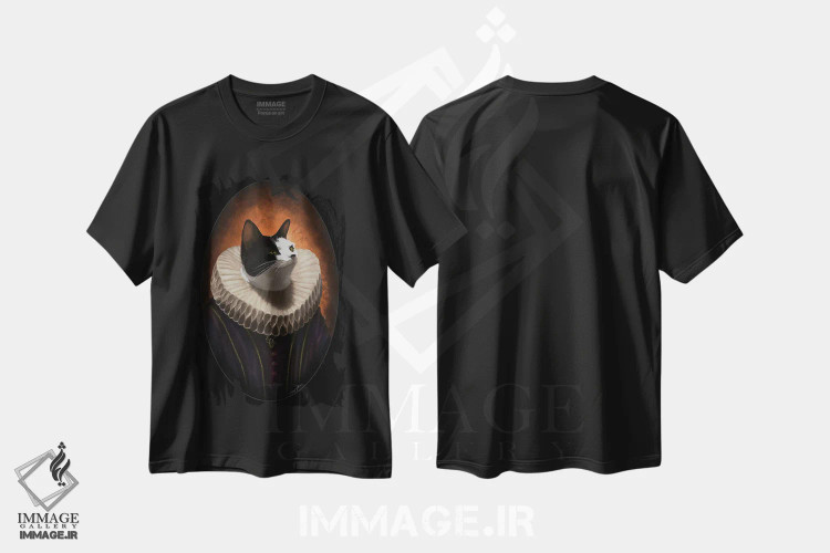 تیشرت مشکی طرح دار دوشس تیپ، هنر دیجیتال اثر دینگ ژونگ هو | immage.ir