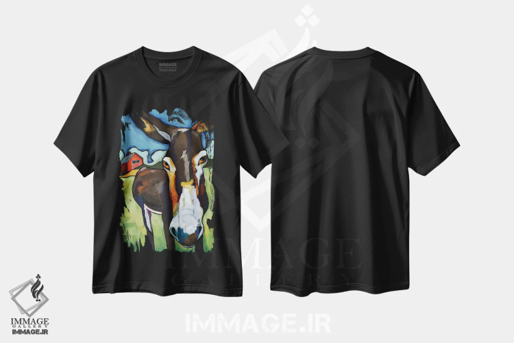 تیشرت مشکی طرح دار I'm Not Ed,نه، من اد نیستم، دکور معاصر اثر دیویدای هینْدز | فروشگاه ایماژ