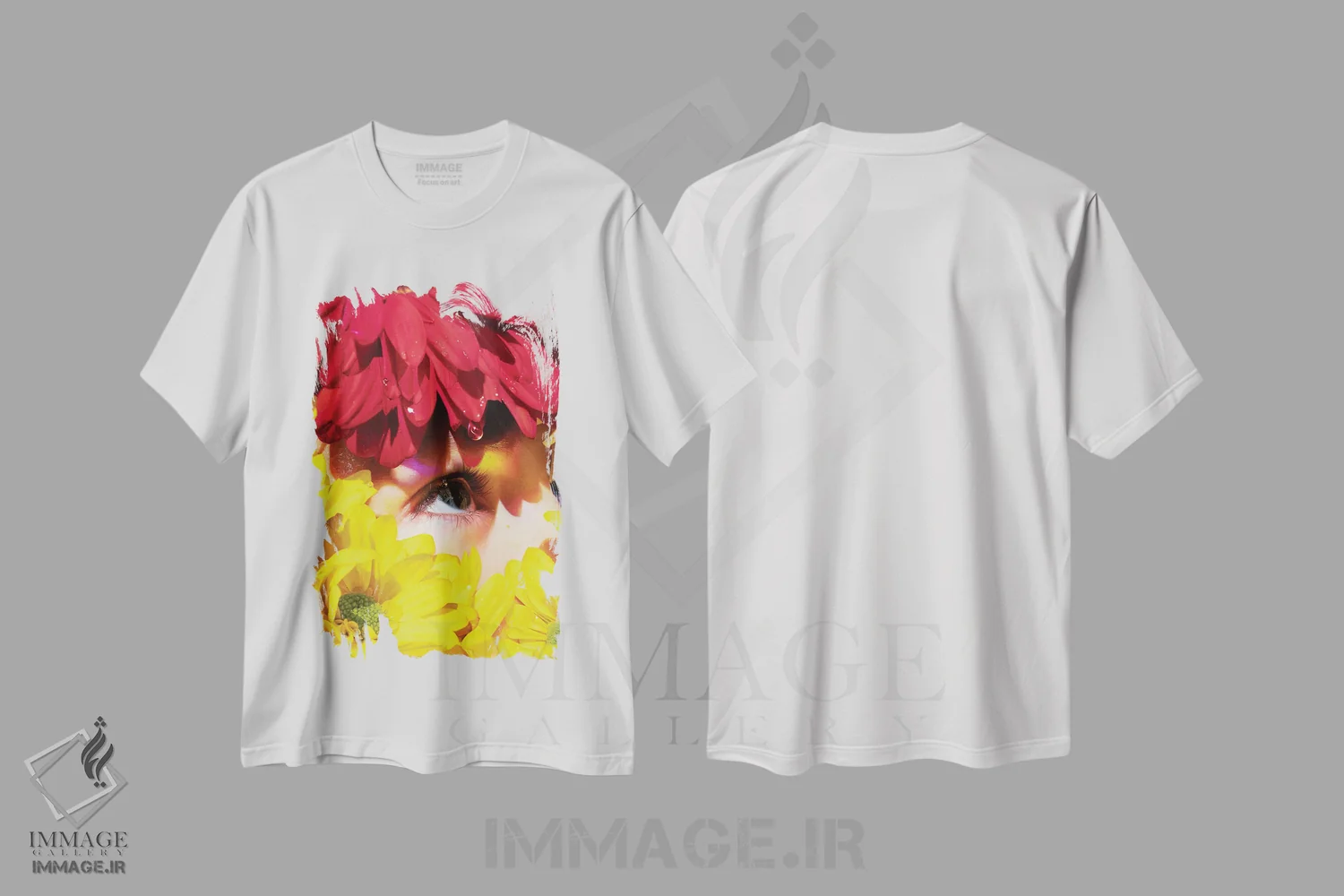 تیشرت سفید طرح دار آقای روشن بین، هنر فاخر معاصر اثر دیوید شپرد | immage.ir