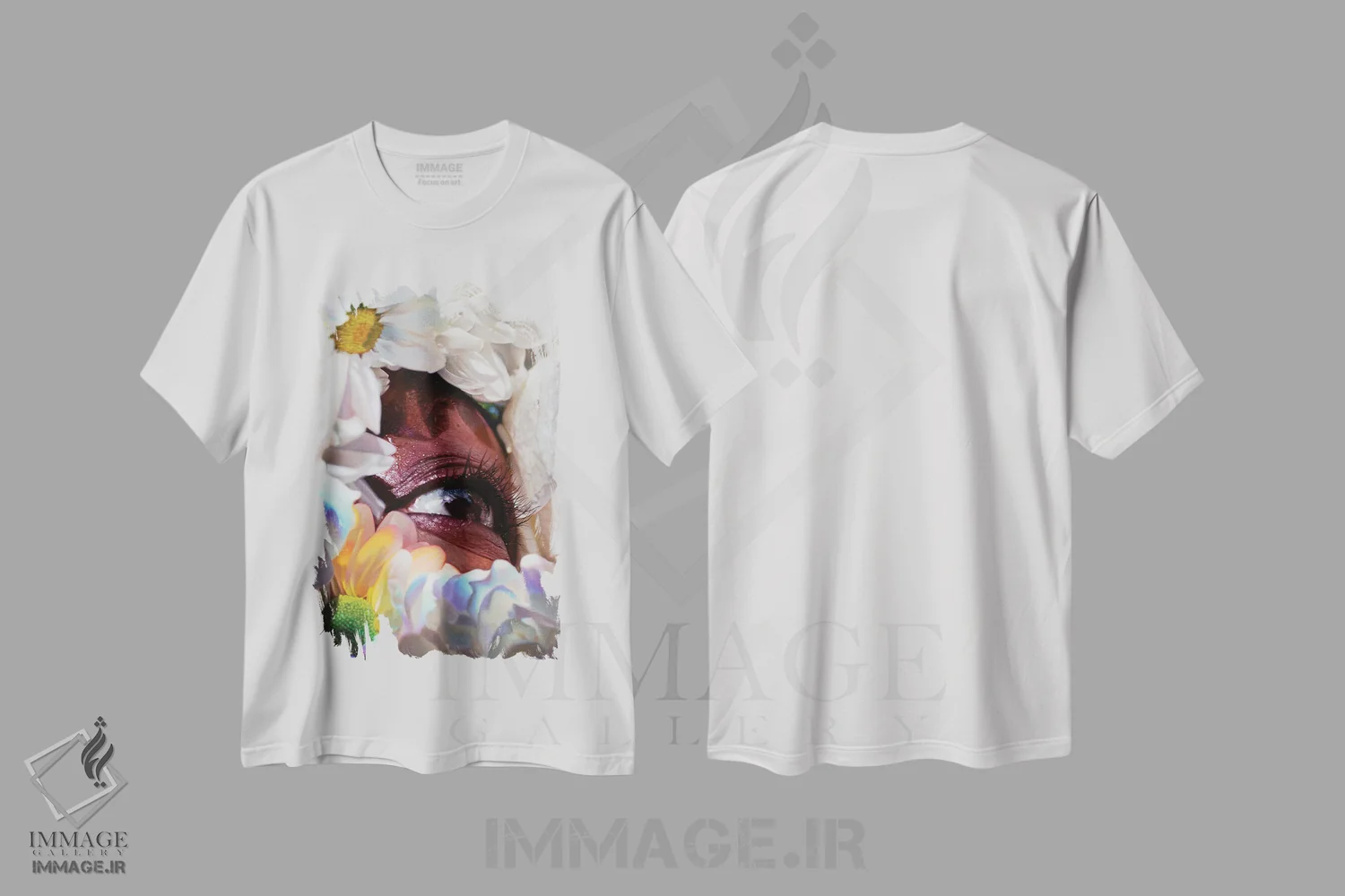 تیشرت سفید طرح دار ماگنولیا فولادی، هنر آمریکایی آفریقایی تبار اثر دیوید شپرد | فروشگاه ایماژ