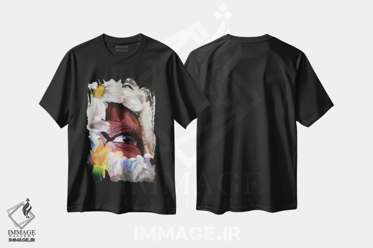 تیشرت مشکی طرح دار ماگنولیا فولادی، هنر آمریکایی آفریقایی تبار اثر دیوید شپرد | immage.ir