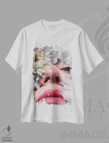 تیشرت سفید طرح دار زبان بی حساب، هنر فاخر معاصر اثر دیوید شپرد | فروشگاه ایماژ