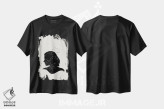 تیشرت مشکی طرح دار مجموعه سیلوئت خال خالی، دکوراسیون جایگزین اثر پیج ترنر | فروشگاه ایماژ