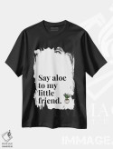 تیشرت مشکی طرح دار سلام کن به دوست کوچولوم - آلوئه!، تزئینی اثر پیج ترنر | immage.ir