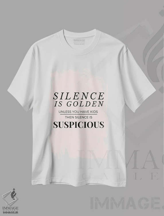 تیشرت سفید طرح دار نقل قول طنز مادرانه، تزئینی اثر پیج ترنر | immage.ir
