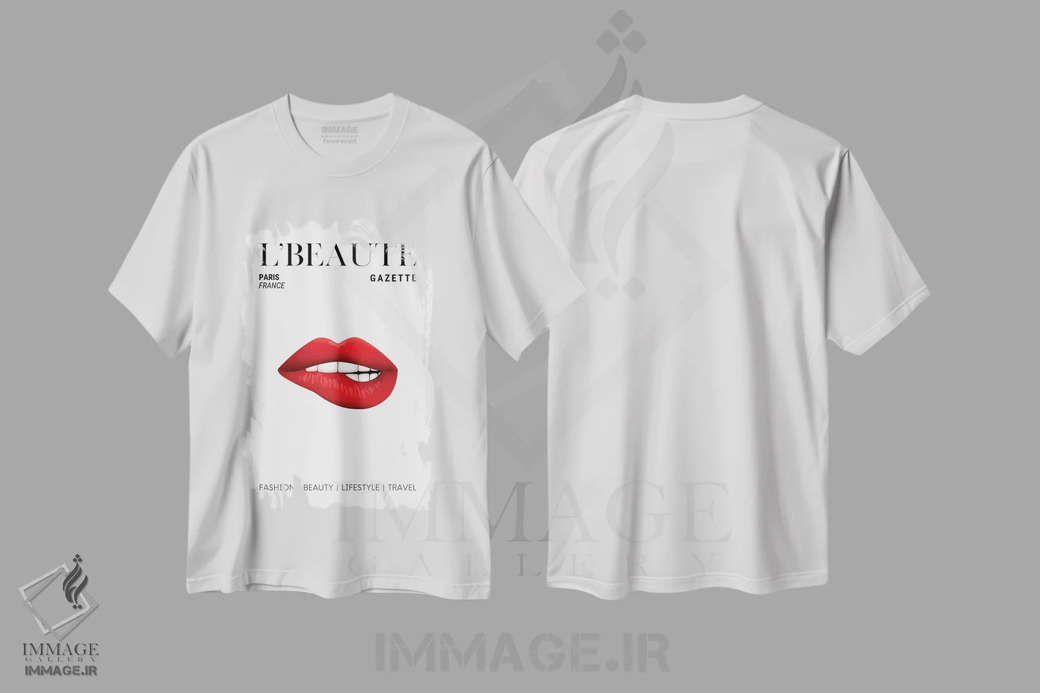 تیشرت سفید طرح دار آثار پیج ترنر - فروشگاه ایماژ