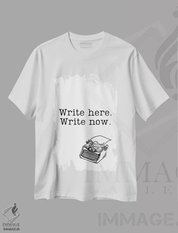 تیشرت سفید طرح دار آثار پیج ترنر - فروشگاه ایماژ