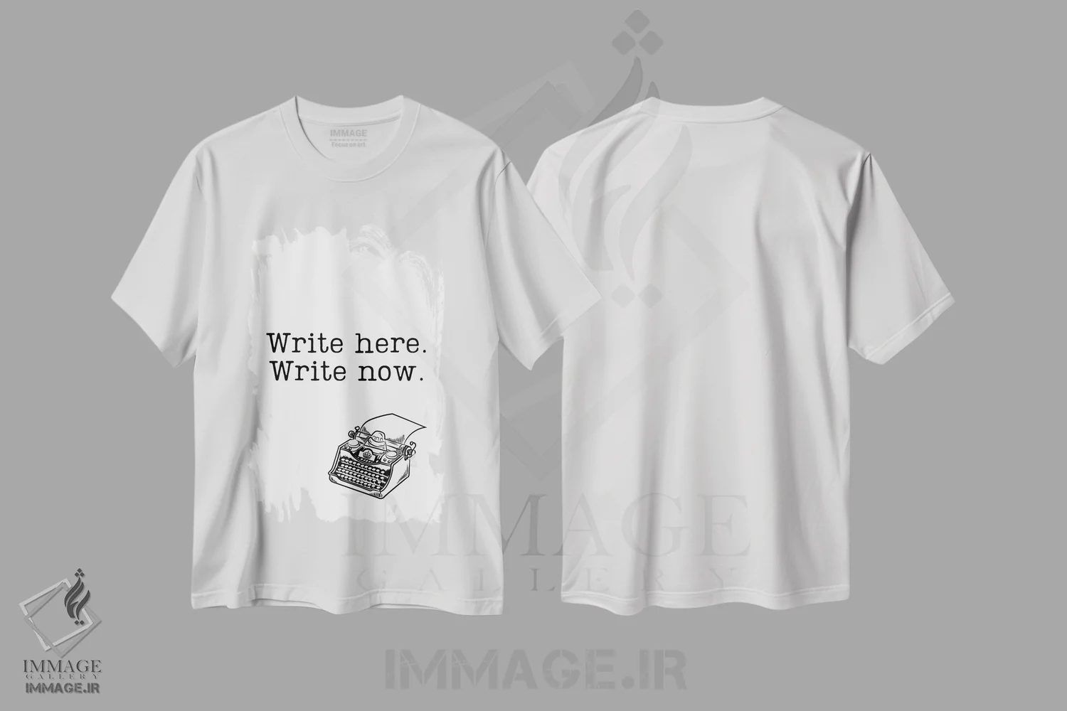 تیشرت سفید طرح دار آثار پیج ترنر - فروشگاه ایماژ