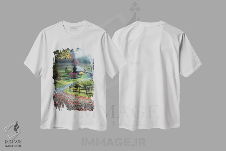 تیشرت سفید طرح دار بدون عنوان، مدیوم اثر دیوید اچ. یانگ | فروشگاه ایماژ