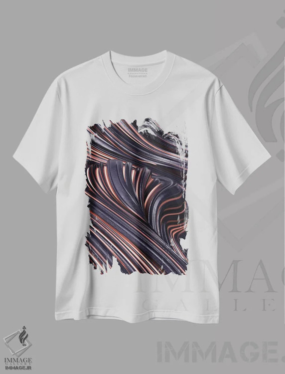 تیشرت سفید طرح دار قبیلهٔ عزیز اثر دنی ایوان | فروشگاه ایماژ
