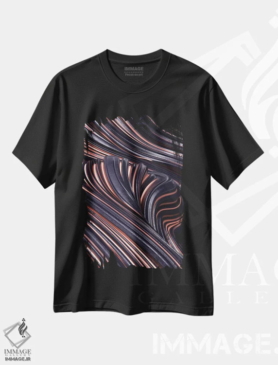 تیشرت مشکی طرح دار قبیلهٔ عزیز اثر دنی ایوان | immage.ir
