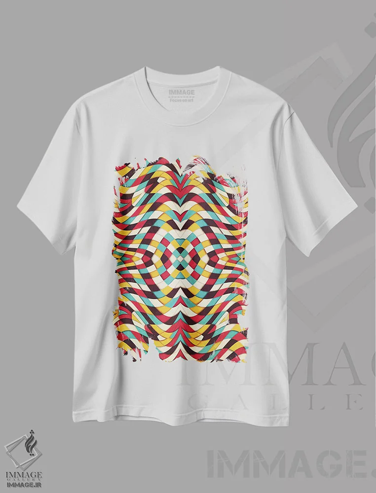 تیشرت سفید طرح دار PR00015408 اثر دنی ایوان | فروشگاه ایماژ
