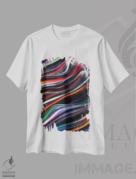 تیشرت سفید طرح دار برتر و عادت ها اثر دنی ایوان | immage.ir