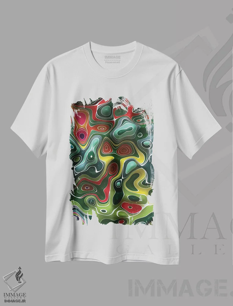 تیشرت سفید طرح دار عجیب اثر دنی ایوان | immage.ir