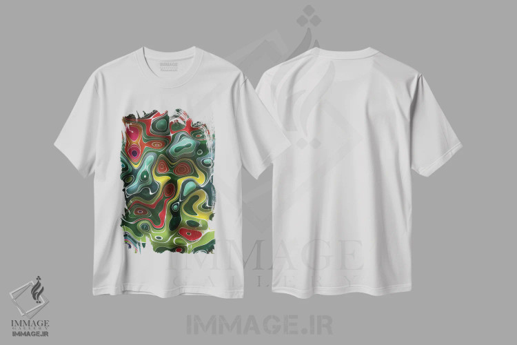 تیشرت سفید طرح دار عجیب اثر دنی ایوان | immage.ir