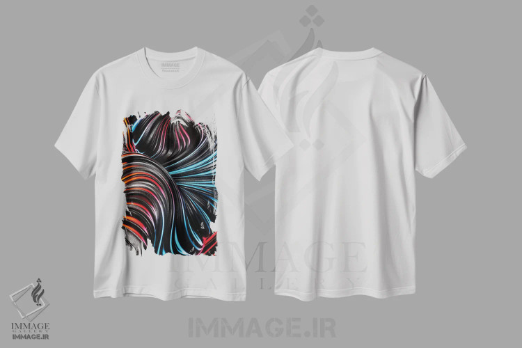 تیشرت سفید طرح دار با عشق اثر دنی ایوان | immage.ir