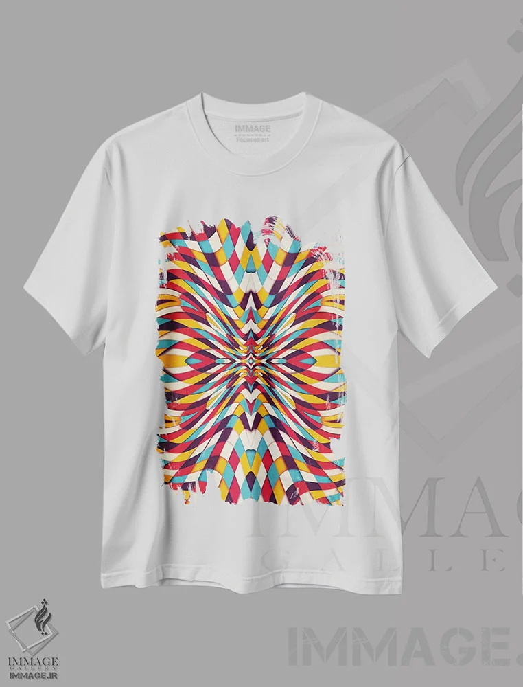 تیشرت سفید طرح دار پیاده روی پرتغالی اثر دنی ایوان | فروشگاه ایماژ