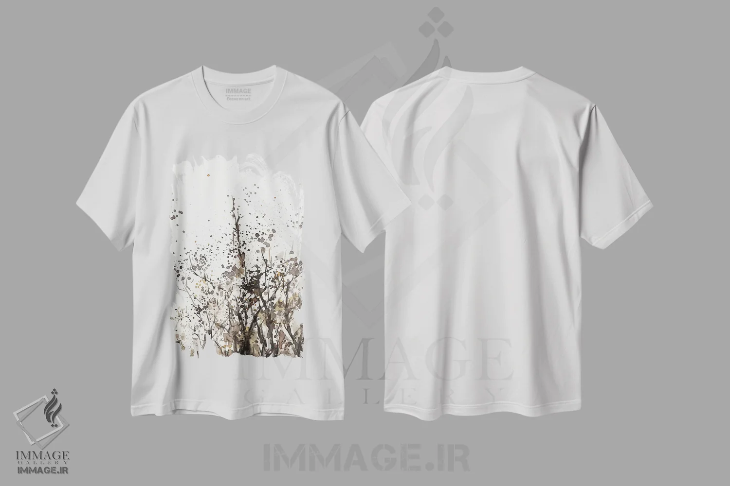 تیشرت سفید طرح دار میان علف های هرز II، تزئینی اثر ساموئل دیکسون | فروشگاه ایماژ