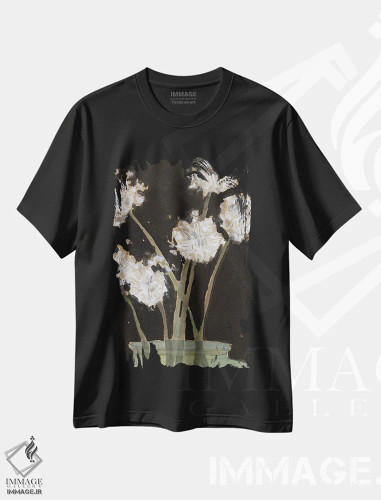 تیشرت مشکی طرح دار قاصدک ها II، دکور روستایی اثر ساموئل دیکسون | فروشگاه ایماژ