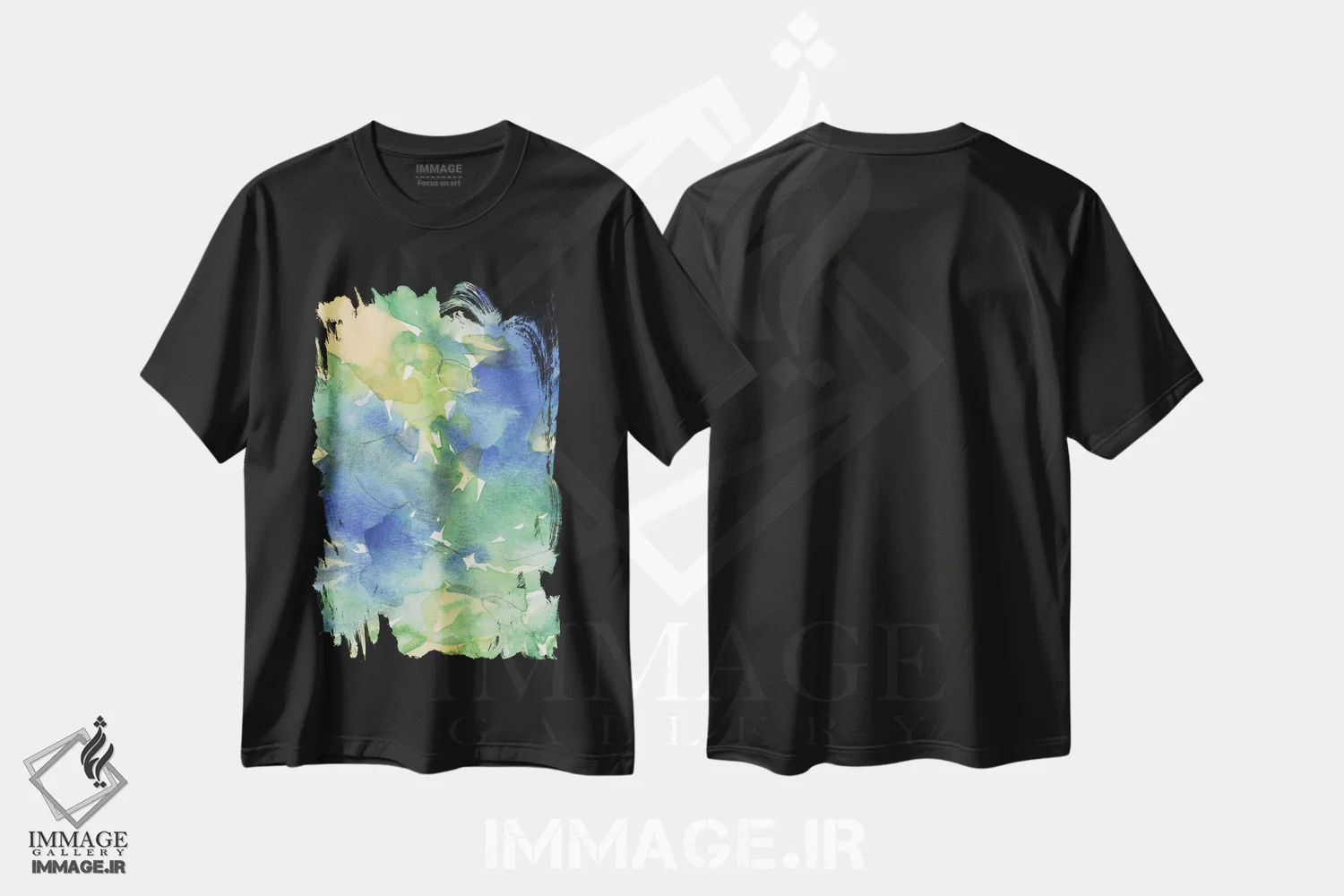 تیشرت مشکی طرح دار گیاهان خیال انگیز I، دکور معاصر اثر ساموئل دیکسون | immage.ir