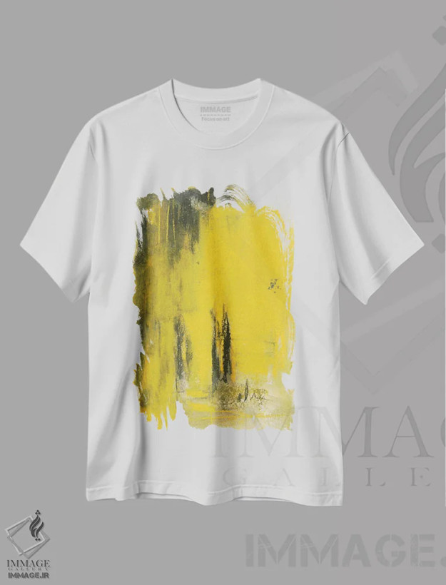 تیشرت سفید طرح دار جنگل جینکو II اثر ساموئل دیکسون | فروشگاه ایماژ