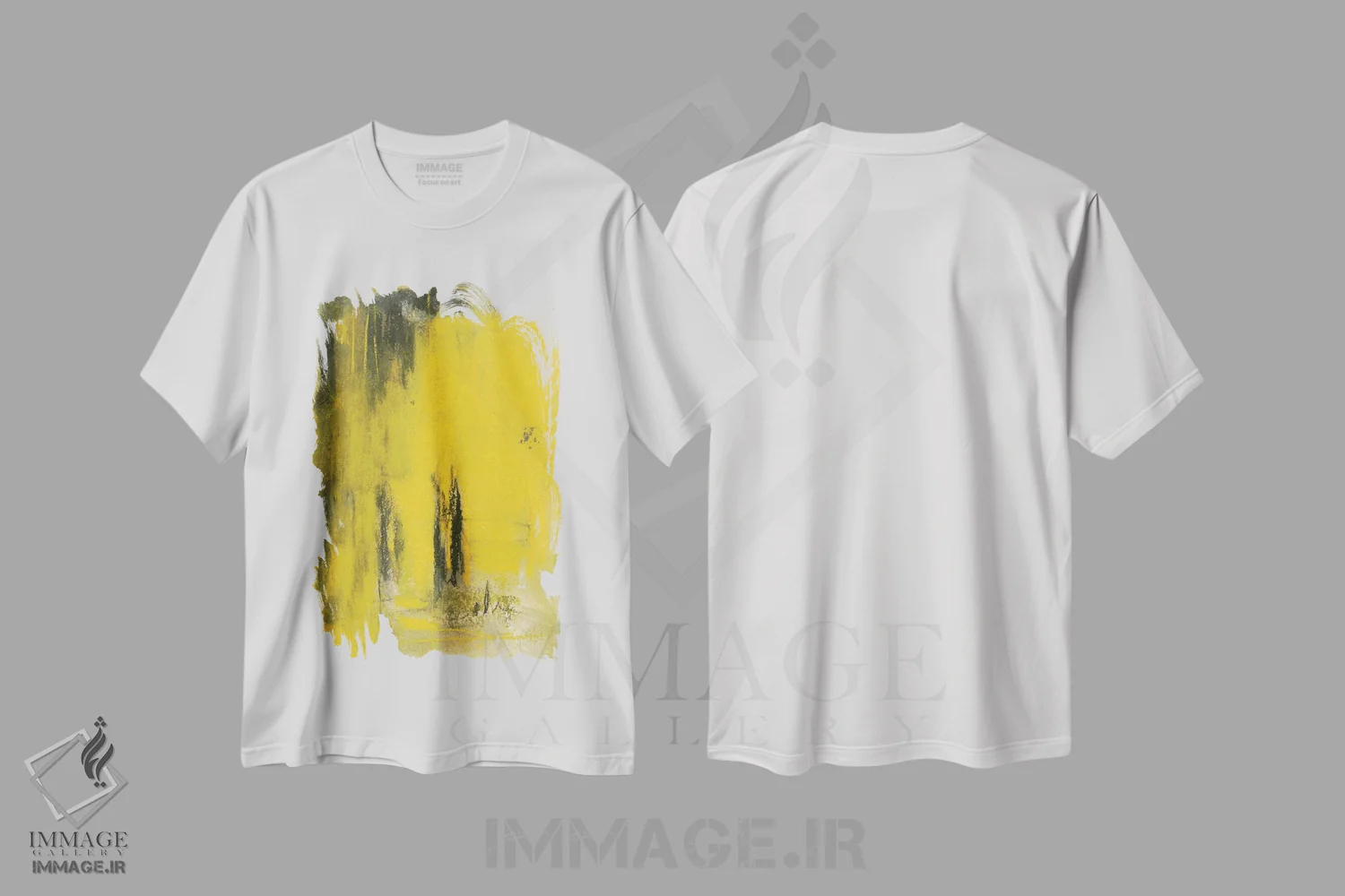 تیشرت سفید طرح دار جنگل جینکو II اثر ساموئل دیکسون | فروشگاه ایماژ