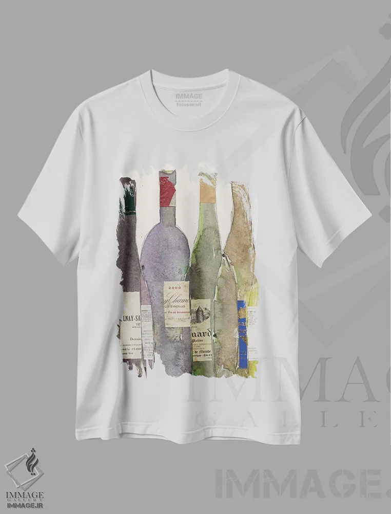 تیشرت سفید طرح دار بهترین های کارخانه II، دکور معاصر اثر ساموئل دیکسون | فروشگاه ایماژ