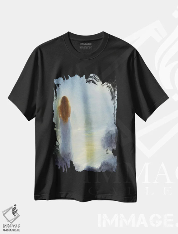 تیشرت مشکی طرح دار درخشان، مدیوم اثر دیوید جواکین | فروشگاه ایماژ