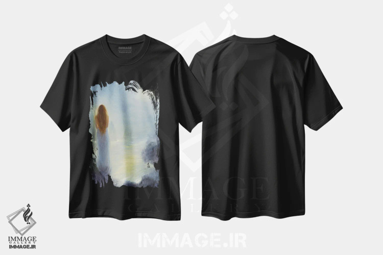 تیشرت مشکی طرح دار درخشان، مدیوم اثر دیوید جواکین | فروشگاه ایماژ