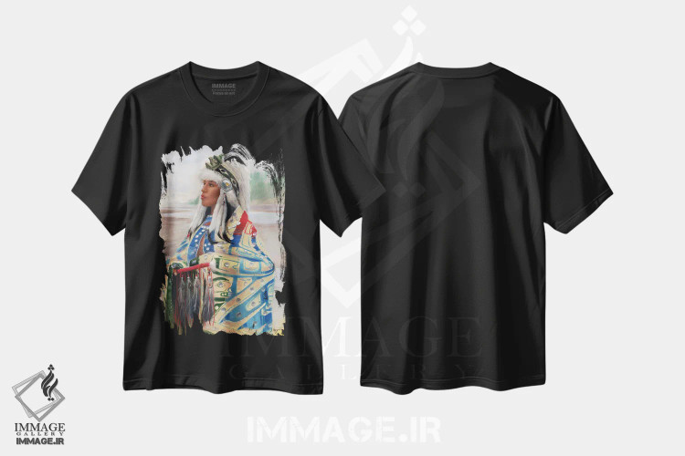 تیشرت مشکی طرح دار داروی کلاغ سیاه، تزئینی اثر دیوید جواکین | immage.ir
