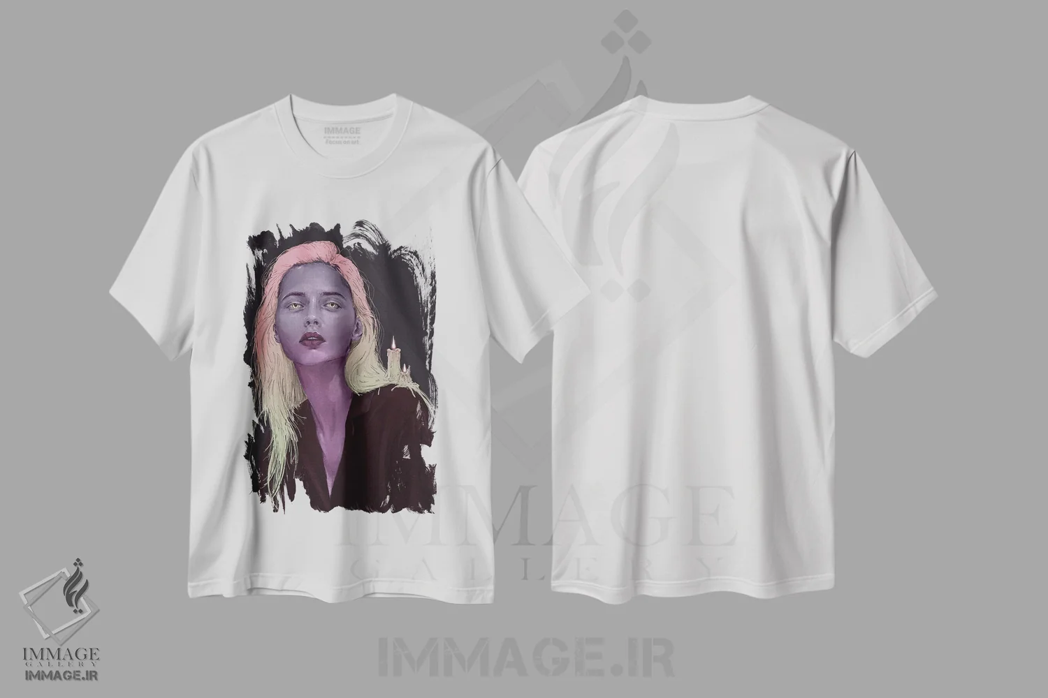 تیشرت سفید طرح دار موم، دکوراسیون جایگزین اثر دنیل جیمز اسمیت | immage.ir