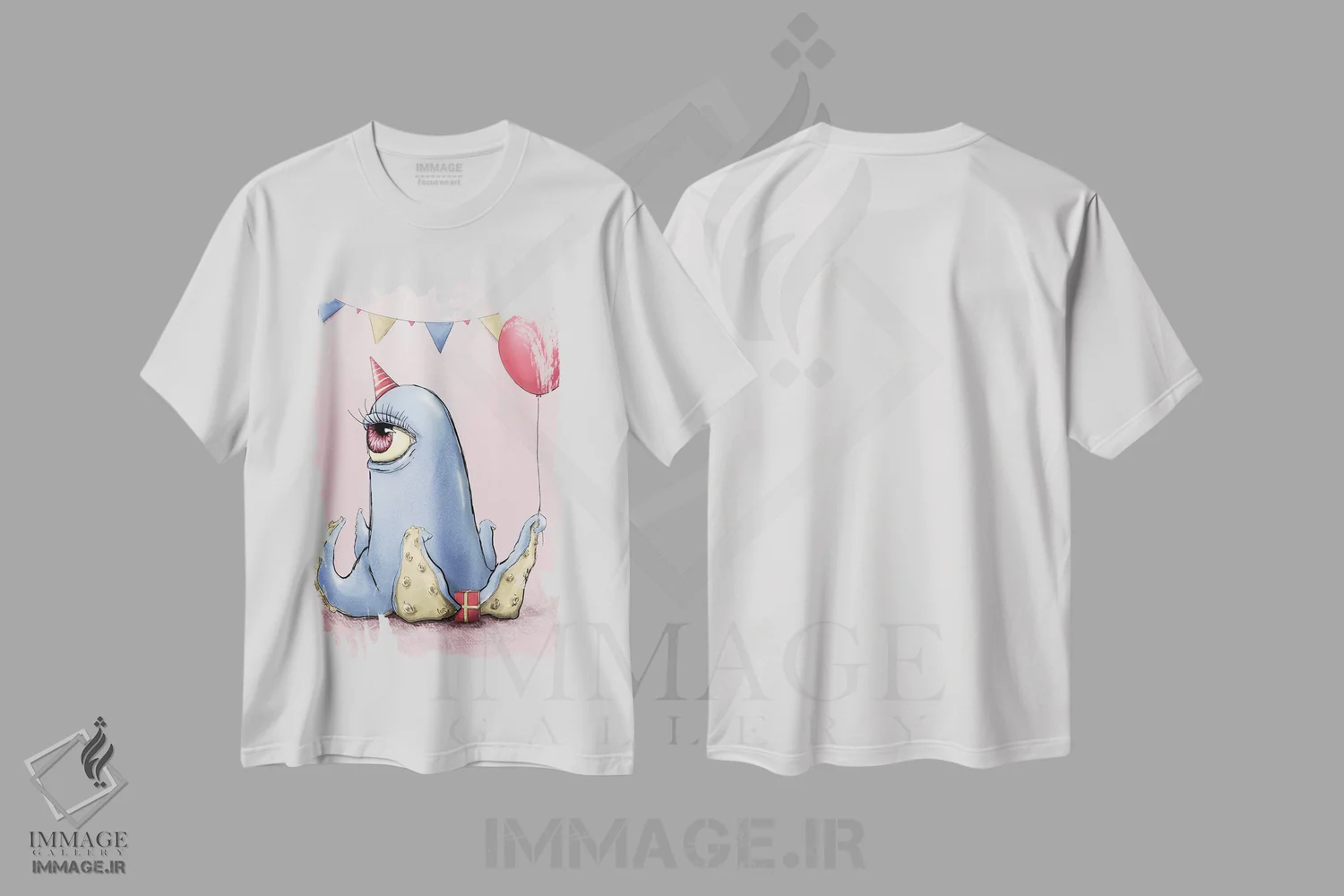 تیشرت سفید طرح دار به خود پیچیدن، دکوراسیون جایگزین اثر دنیل جیمز اسمیت | immage.ir