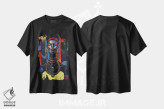 تیشرت مشکی طرح دار حس ملکه، هنر آمریکایی آفریقایی تبار اثر دیان جی | فروشگاه ایماژ