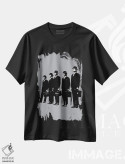 تیشرت مشکی طرح دار گروه کمدی مانتی پایتون، تزئینی اثر دراپ کیک آرت | فروشگاه ایماژ