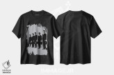 تیشرت مشکی طرح دار گروه کمدی مانتی پایتون، تزئینی اثر دراپ کیک آرت | فروشگاه ایماژ