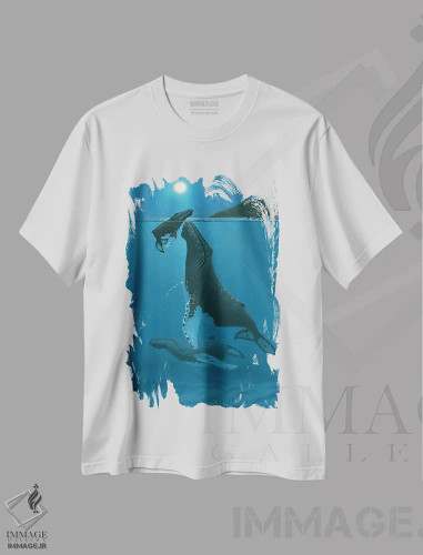 تیشرت سفید طرح دار معجزه کُهالا، هنر فاخر معاصر اثر درک هانسن | فروشگاه ایماژ