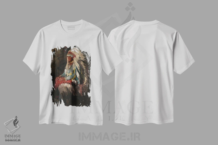 تیشرت سفید طرح دار زینت و شکوه، دکور معاصر اثر دیوید ادوارد کوسرا | immage.ir