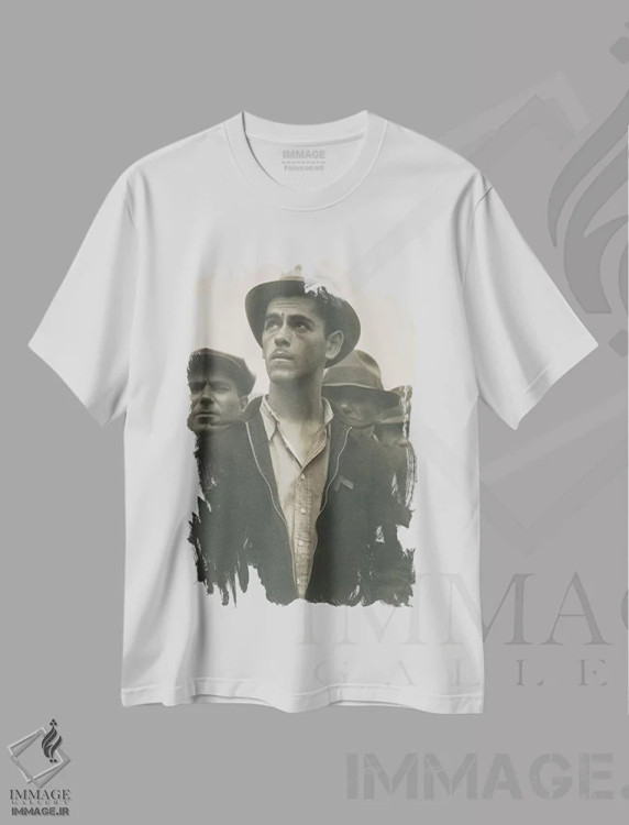 تیشرت سفید طرح دار آثار دوروتیا لنگ - فروشگاه ایماژ