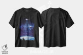 تیشرت مشکی طرح دار شب پرستاره، هنر دیجیتال اثر دیوید لوبلاو | فروشگاه ایماژ