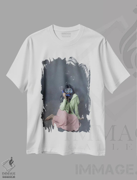 تیشرت سفید طرح دار من نمی ترسم، هنر آمریکایی آفریقایی تبار اثر دیاندرا لی | فروشگاه ایماژ