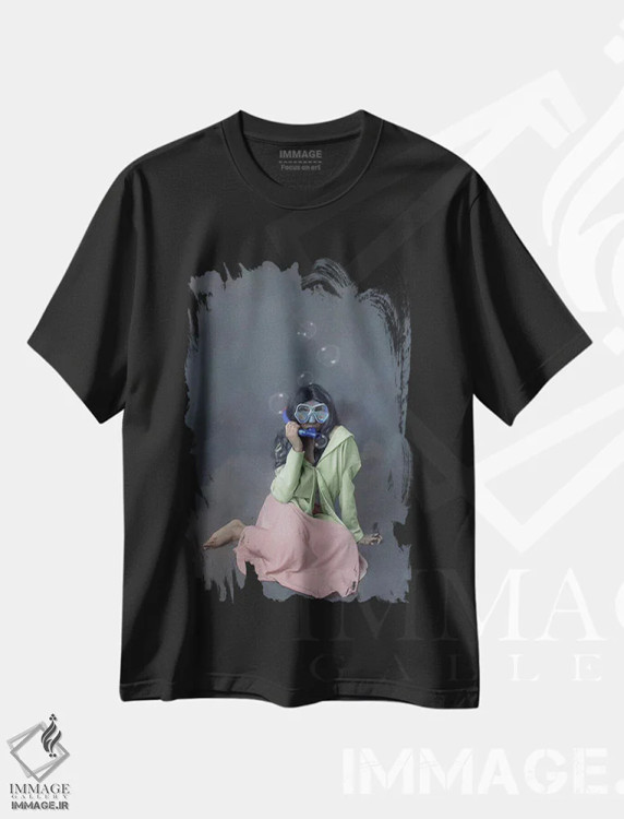 تیشرت مشکی طرح دار من نمی ترسم، هنر آمریکایی آفریقایی تبار اثر دیاندرا لی | immage.ir