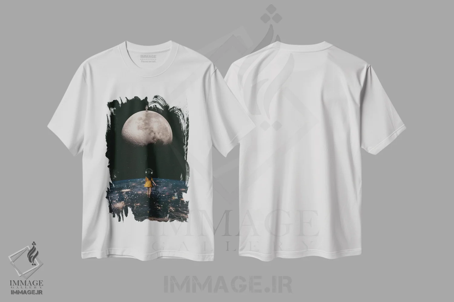 تیشرت سفید طرح دار دوست من، فضانورد، هنر آمریکایی آفریقایی تبار اثر دیاندرا لی | فروشگاه ایماژ