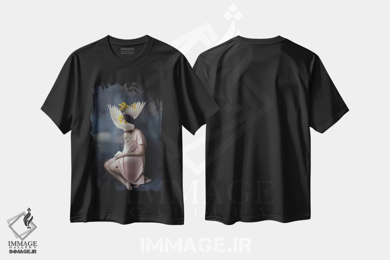 تیشرت مشکی طرح دار شکست خورده، هنر آمریکایی آفریقایی تبار اثر دیاندرا لی | immage.ir