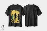 تیشرت مشکی طرح دار روح های گمشده، هنر آمریکایی آفریقایی تبار اثر دیاندرا لی | فروشگاه ایماژ
