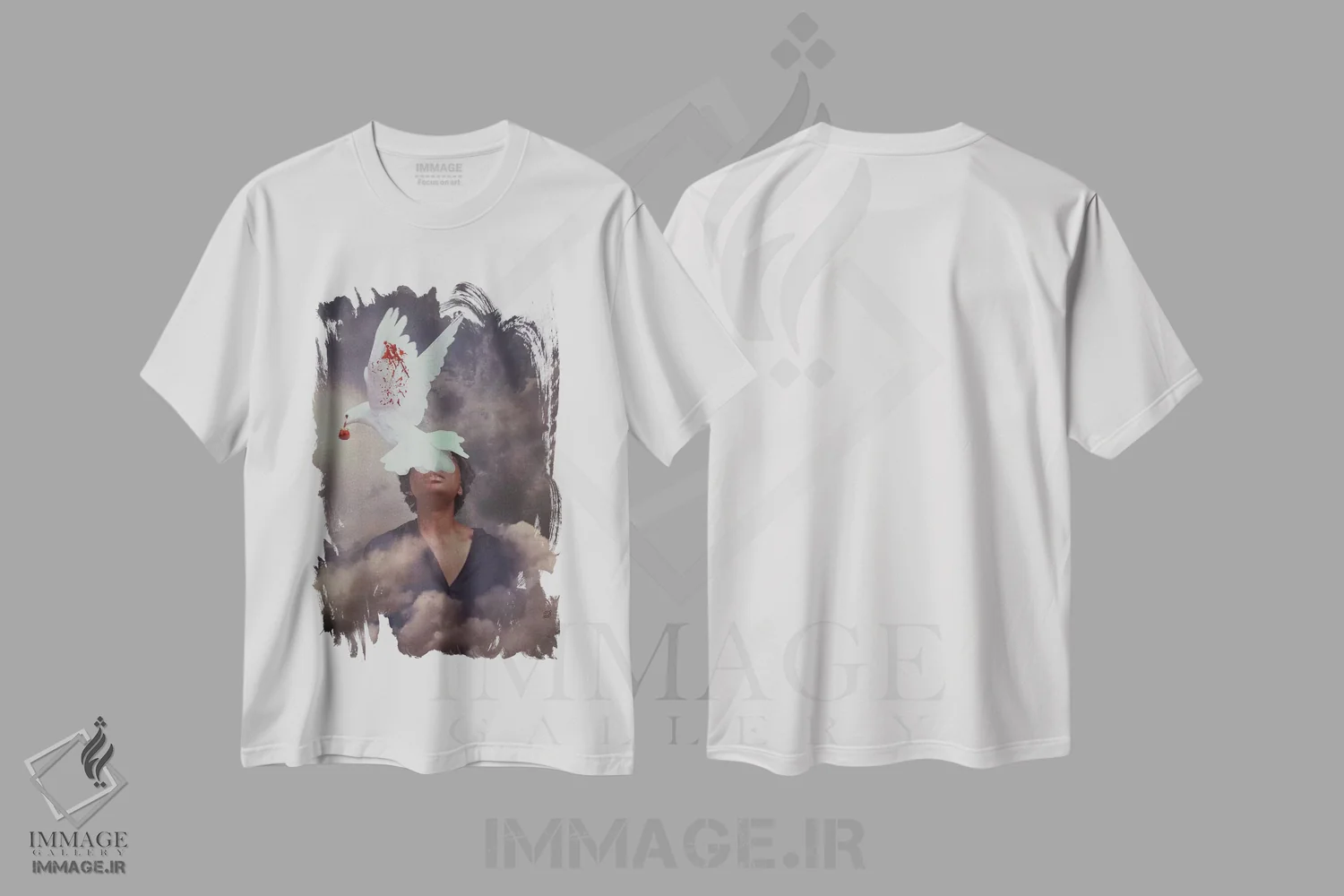 تیشرت سفید طرح دار ترس ها، هنر آمریکایی آفریقایی تبار اثر دیاندرا لی | immage.ir