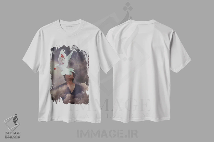 تیشرت سفید طرح دار ترس ها، هنر آمریکایی آفریقایی تبار اثر دیاندرا لی | immage.ir